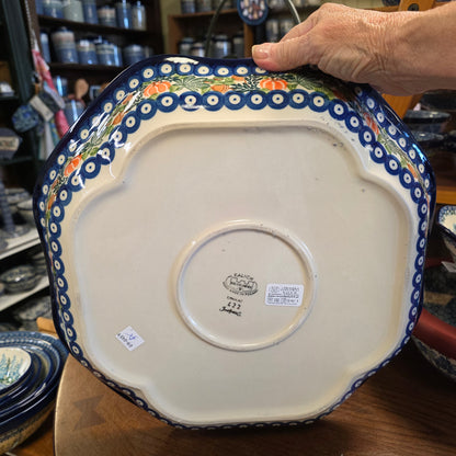 XL Platter / Shallow Dish 15" x 2" Clover / 422