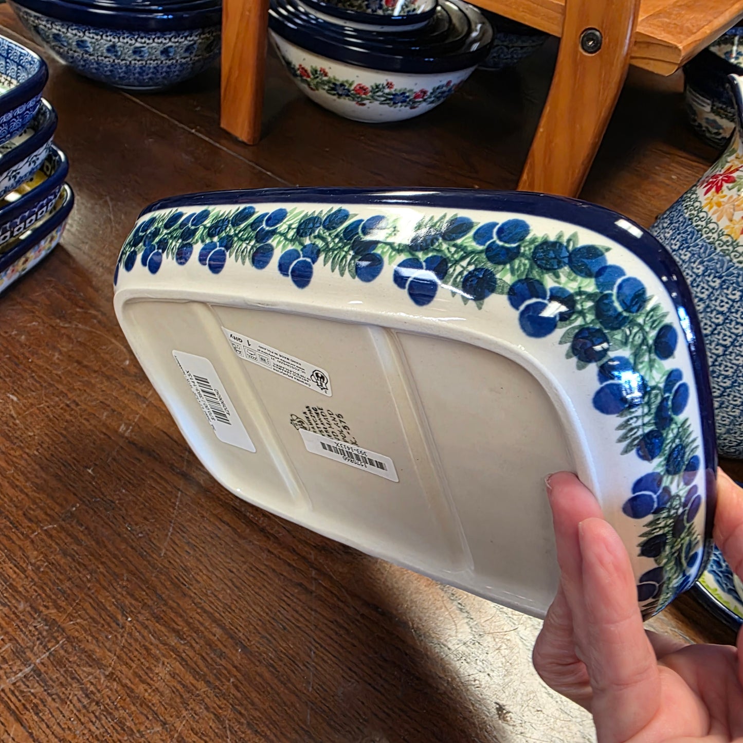 Dish   Divided  6.5" x 9.25"   1413X ~ Huckleberry