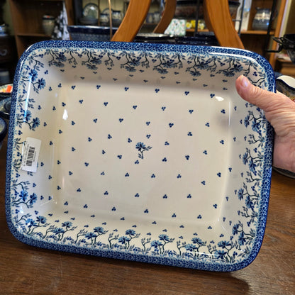 Baker   Rectangular w/Rim   Lasagna    11.25" x 13.75" 2524X ~ Clover Fields