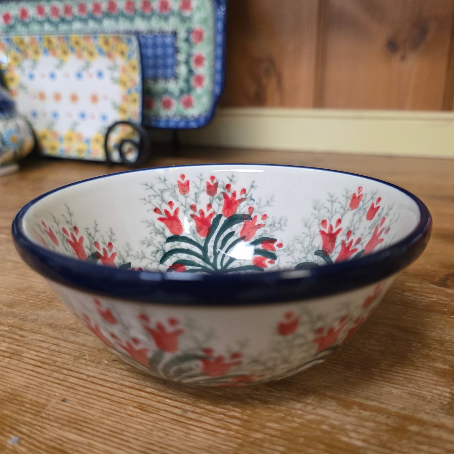 Bowl   Nesting 5"W  556-1437 Crimson Bells