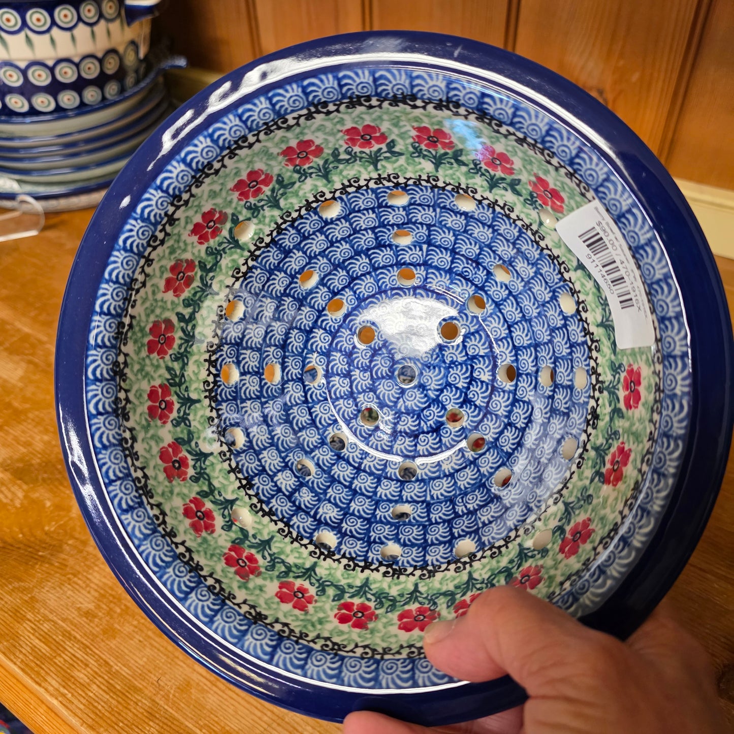 Berry Bowl w/ Saucer   8"W  470-1916X  Maraschino pf0526