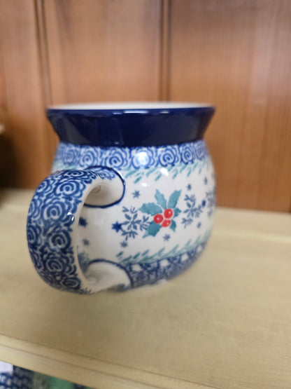 Mug   Bubble   16 oz. 073-2973X  Winter Holly pf0526