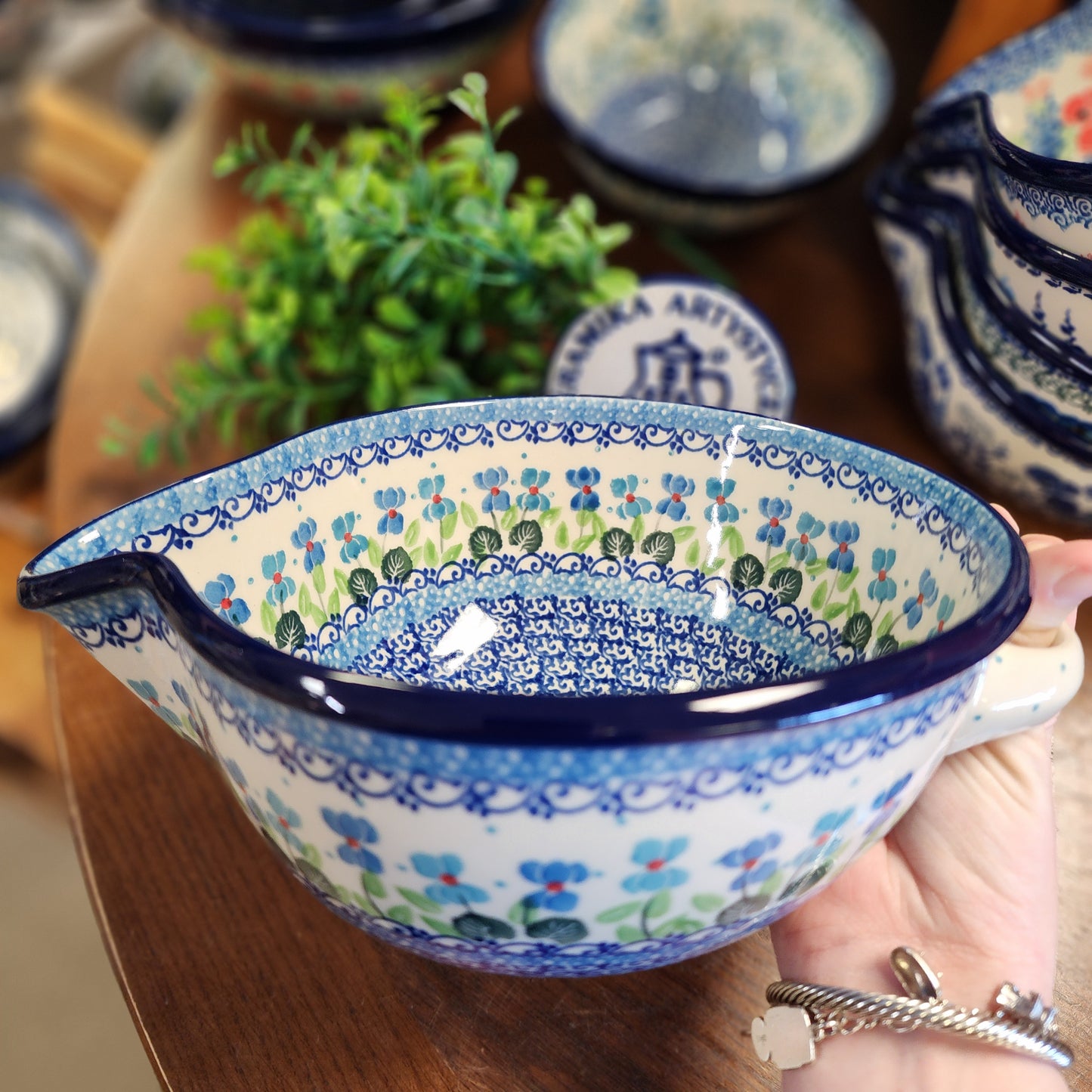 Batter Bowl   36 oz  240-2668X  Dutch Iris pf0526