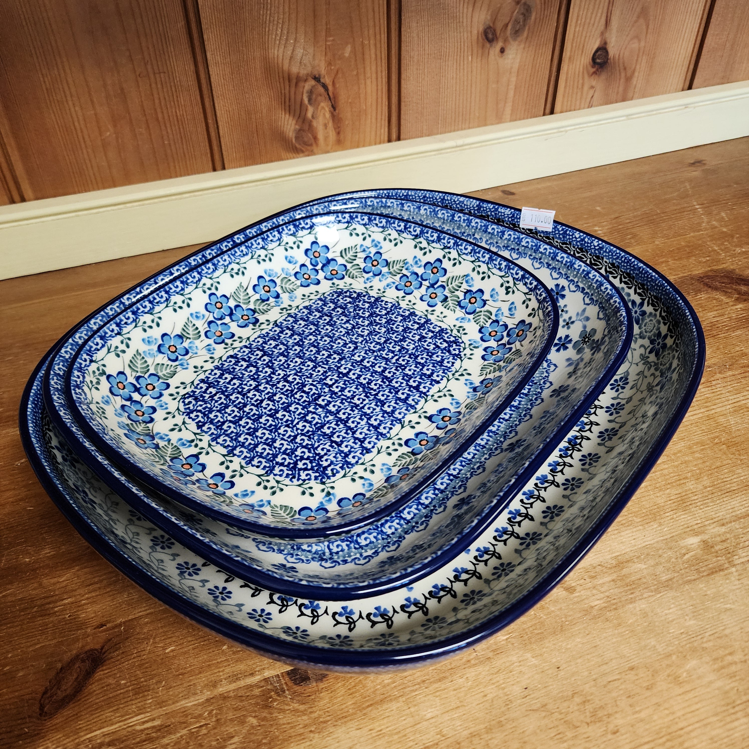 【新品／未使用】Polish pottery キッシュ／パイ皿プレート ポーリッシュポタリー ツェラミカ社製 プレートPolish Pottery