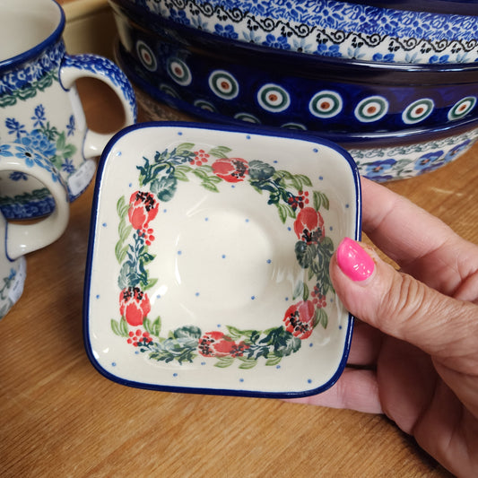 Bowl ~ Small Deep Square D11-1535X Garden Party (3 3/4")