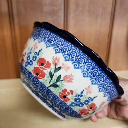 Bowl   Scalloped Edge   7"   3220X ~ Whimsical Garden