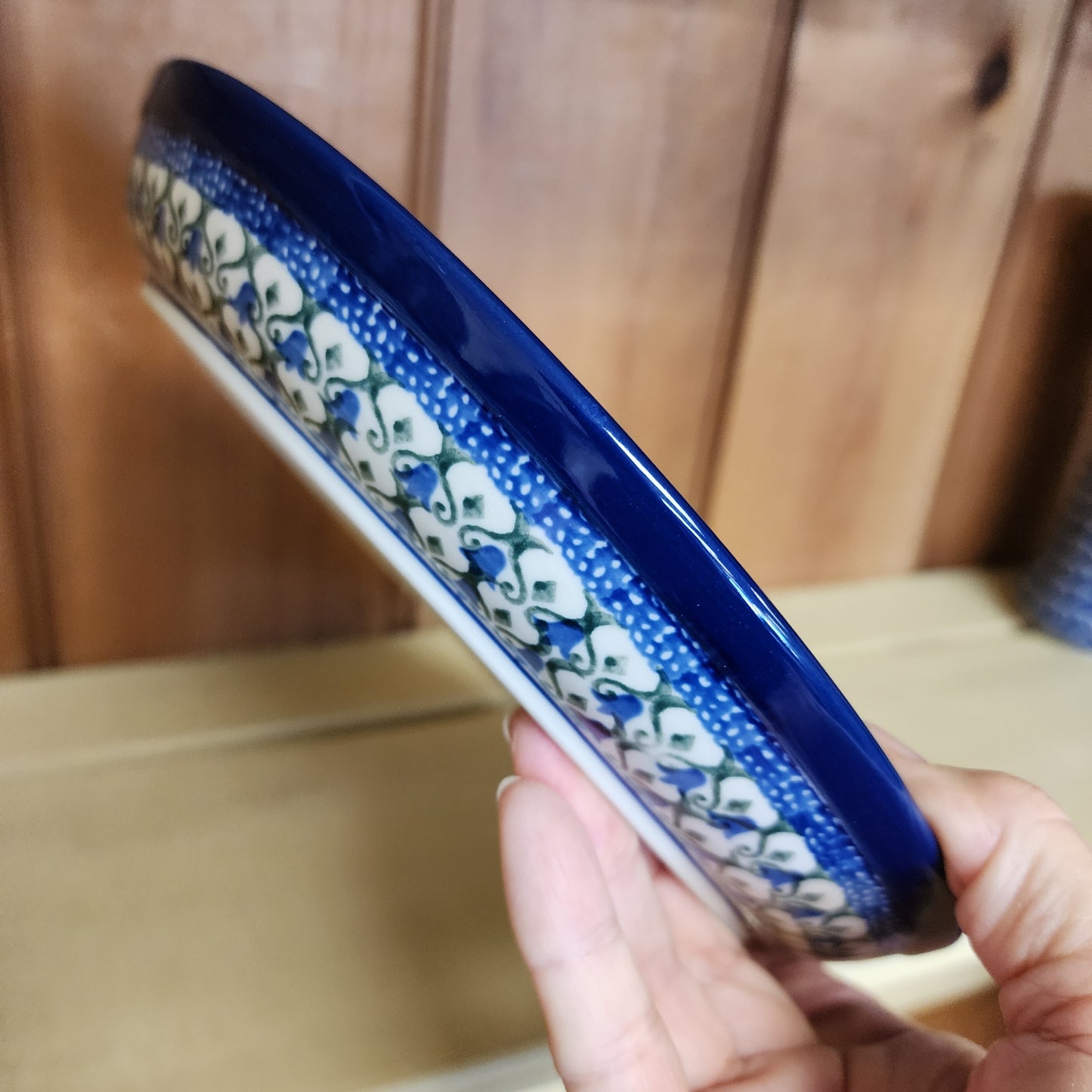 Plate   Rimmed   9"   0585X  ~ Tulip Trellis