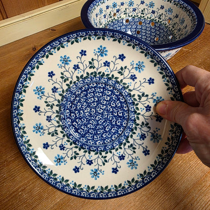 Berry Bowl w/ Saucer   8"W    2785X ~ Georgia Blue