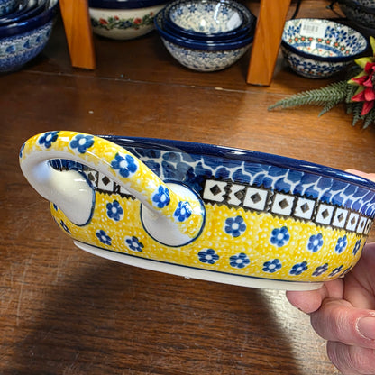 Baker   Round w/ Handles   8"   0859X ~ Sunburst