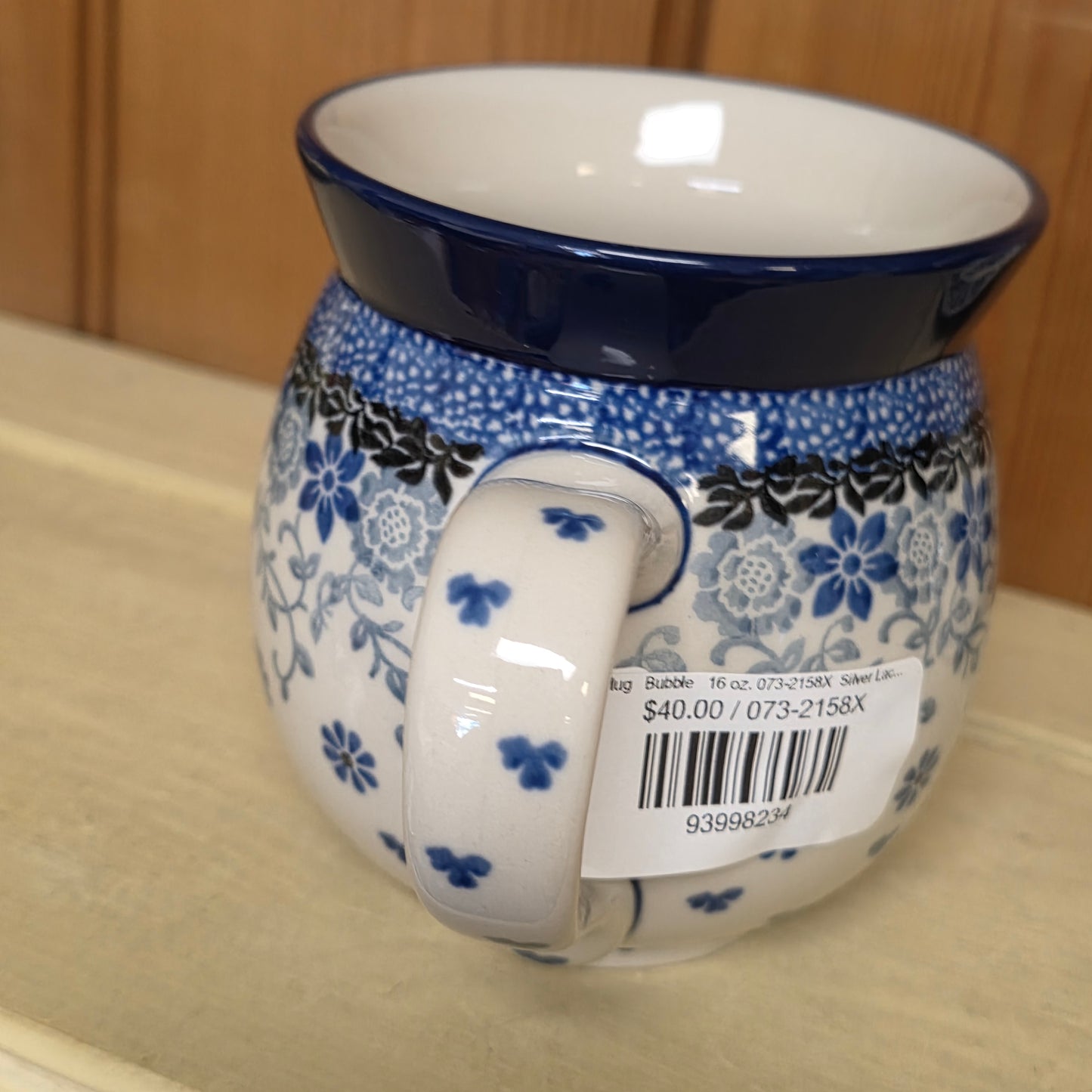 Mug   Bubble   16 oz. 073-2158X  Silver Lace pf0526