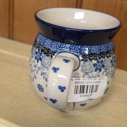 Mug   Bubble   16 oz. 073-2158X  Silver Lace pf0526