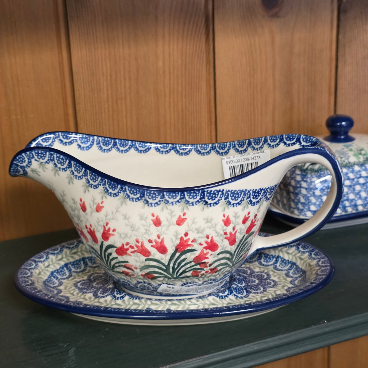 Gravy Boat   16 oz  239-1437X  Crimson Bells pf0526