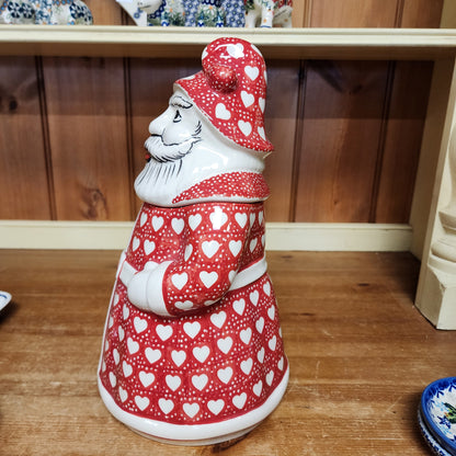 Santa Box Red Hearts semc