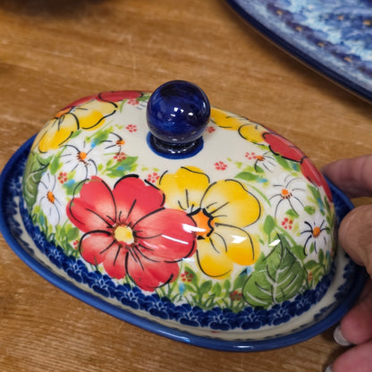 Butter Oval / Red/yellow
