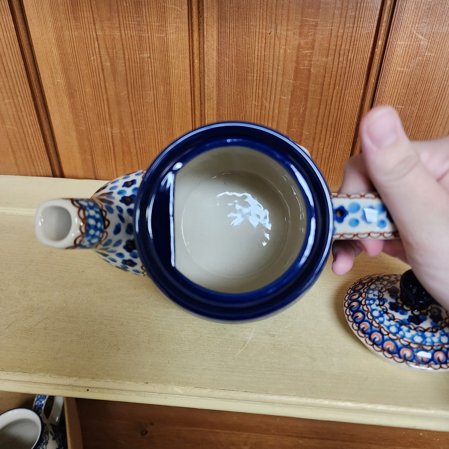 Teapot   20 oz.  119-U408C  U4 pf0526 Blue Jacek Chyla