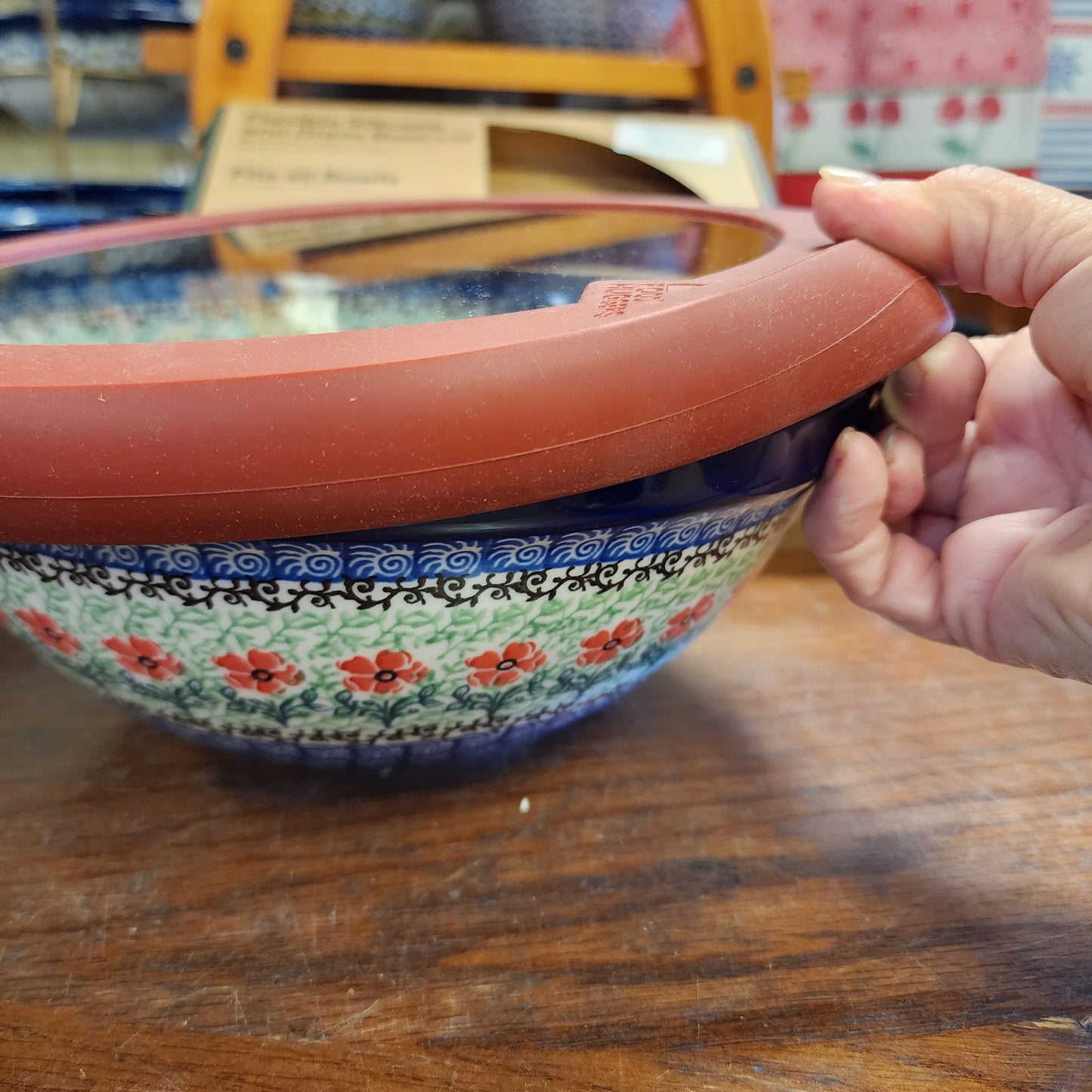 Silicone Lid ~ Red 9"