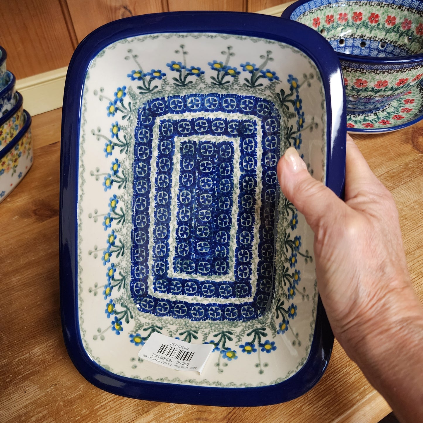 Baker   w/Grip Edge   7" x 9.75" 162-0614X  Blue Spring Daisy pf0526