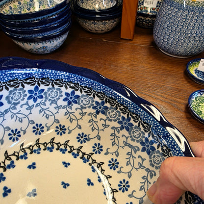 Bowl   Scalloped Edge   7"   2158X ~ Silver Lace