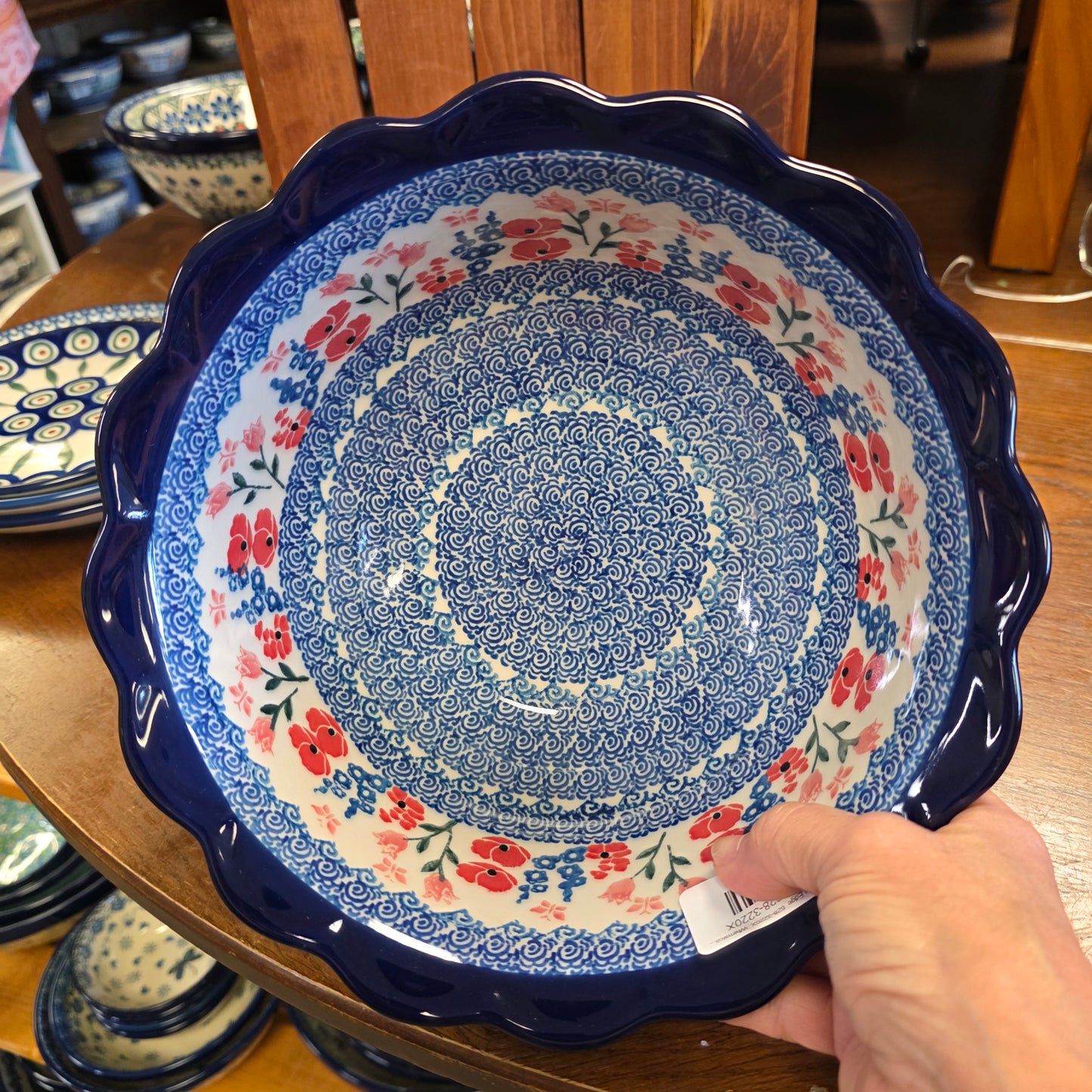 Bowl   Scalloped Edge  628-3220X  Whimsical Garden pf0526