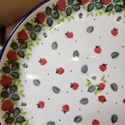 Plate   Rimmed   9"   2709X ~ Strawberry Field