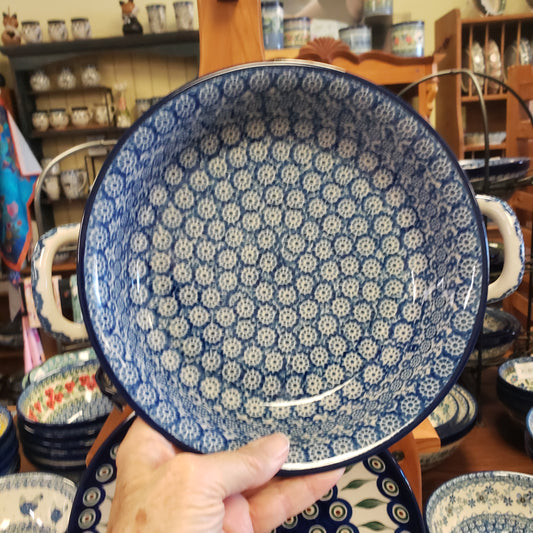 Baker ~ Round w/ Handles ~ 8" 419-2615X Midnight