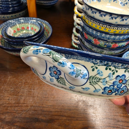 Baker   Round w/ Handles   8" 419-2272X  Parisian Posies pf0526