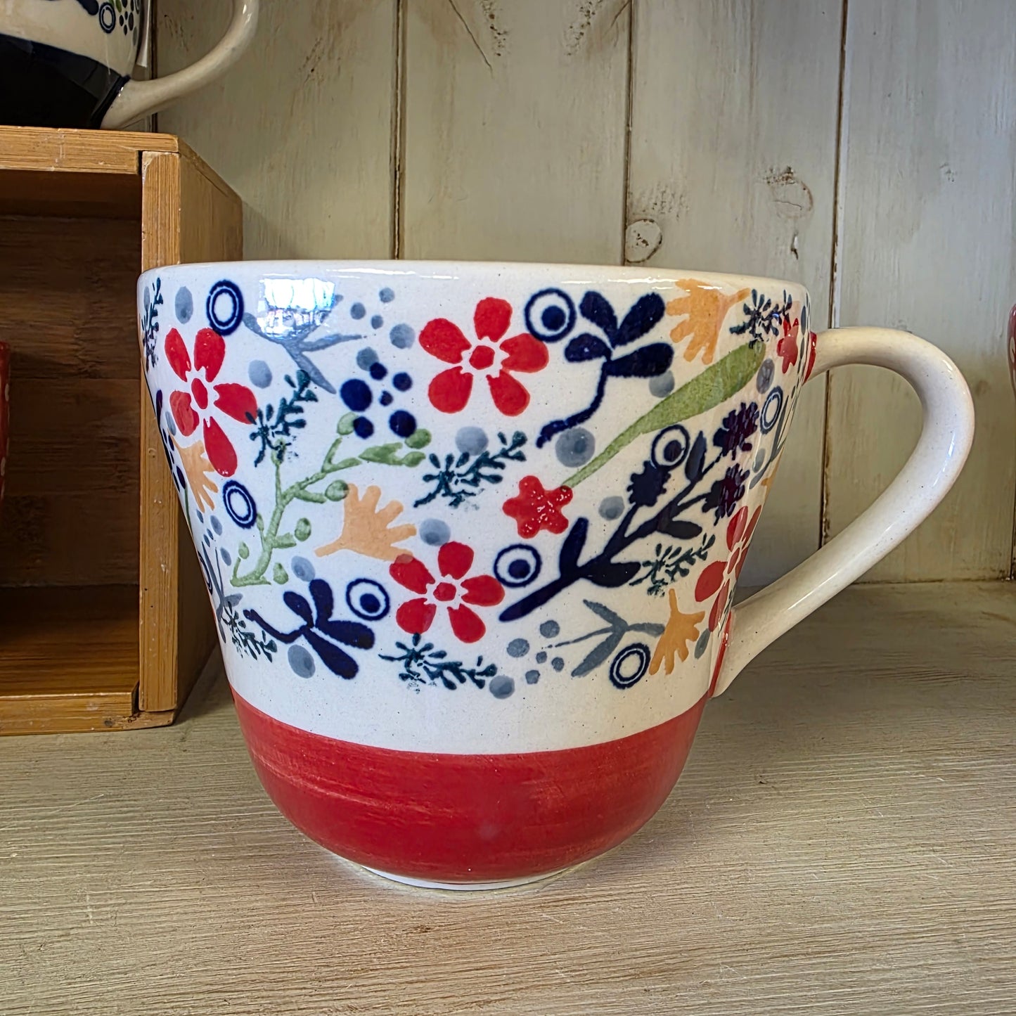 Mug XL ~ 24 oz Kasper cup ~ Red Garden Breeze gz5r