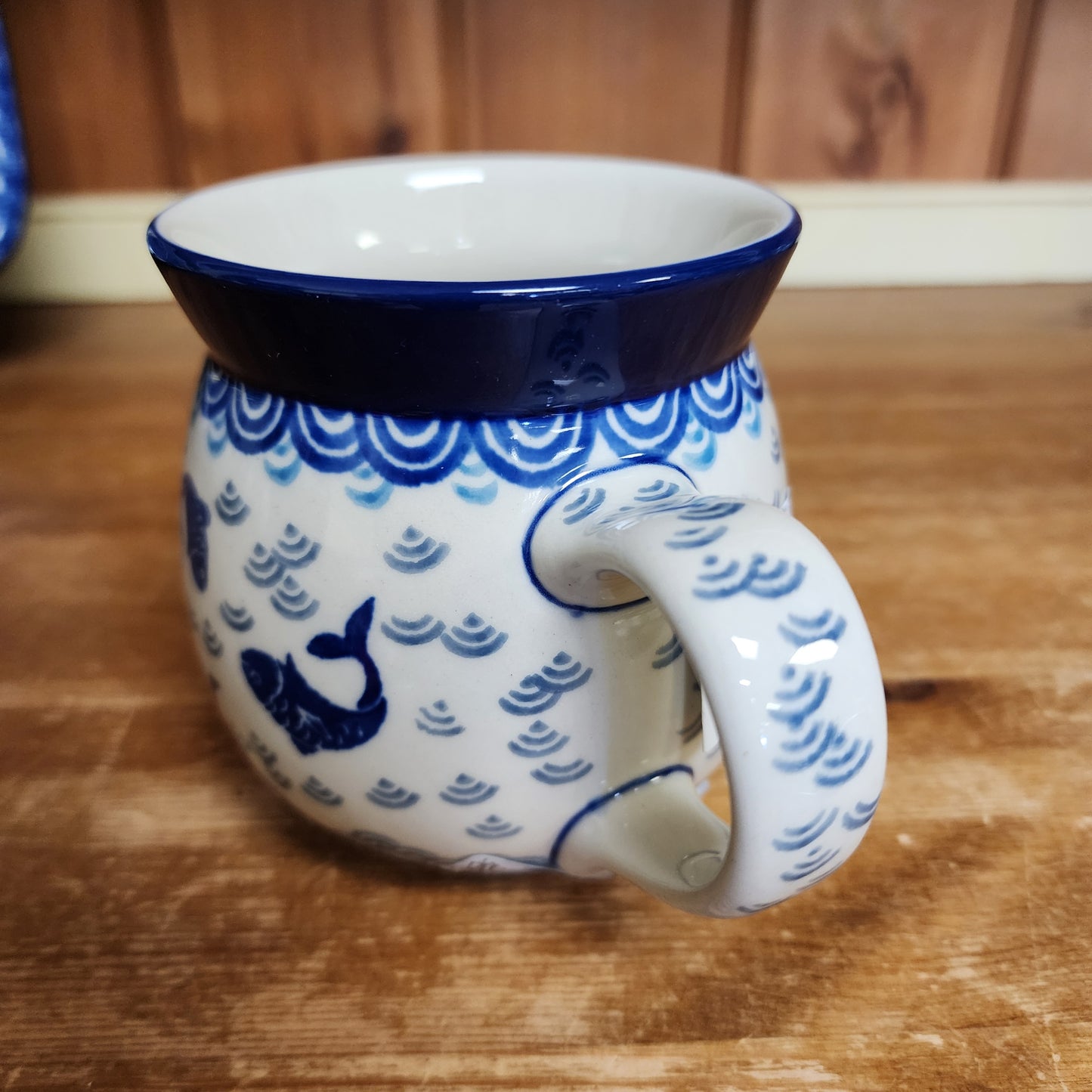 Mug ~ Bubble ~ 16 oz. 2372X ~ Deep Blue Sea ~ Koi Fish