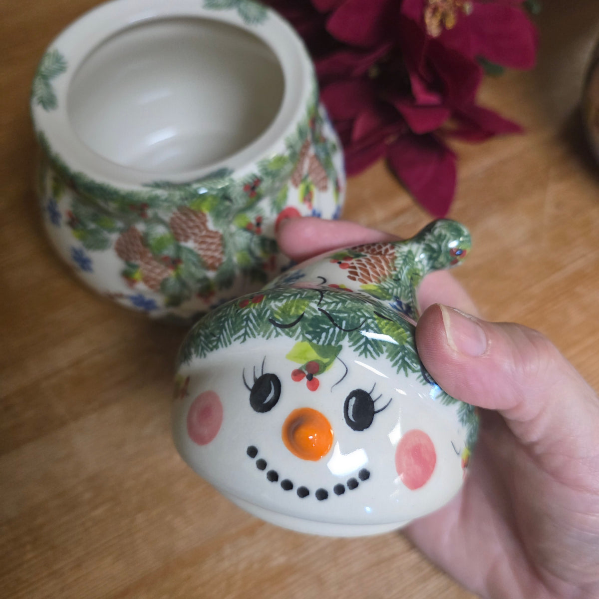 Snowman Jar Small 6"