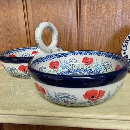 Bowls   Double Serving   9.75"L 942-2901X  Red Poppy Garden pf0526