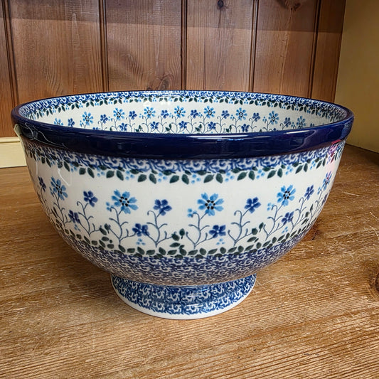 Pedestal Bowl - Large     2785X ~ Georgia Blue