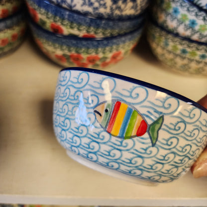 Bowl   Ice Cream   4.5" 017-2540X  Rainbow Fish pf0526