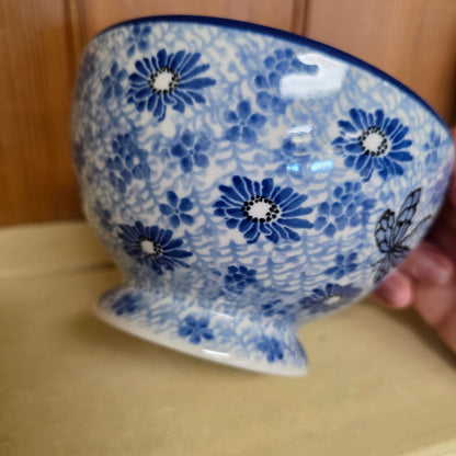 Bowl w/Pedestal   5.25"W  206-2999X  Blue Dragonfly pf0526
