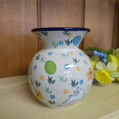 Vase   Bubble   4.25" 048-3348X  Snow Bunny pf0526