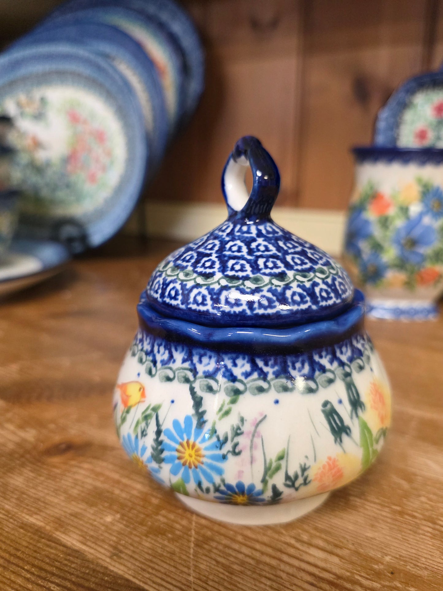 Sugar Bowl with lid / 6oz yellow bird 1125