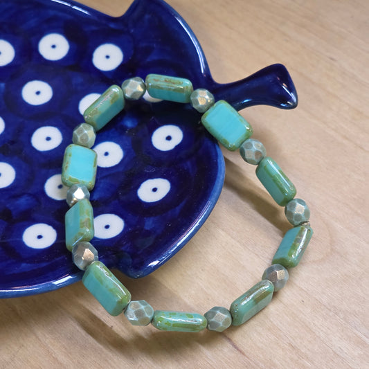 Bracelet Glass /  Turquoise