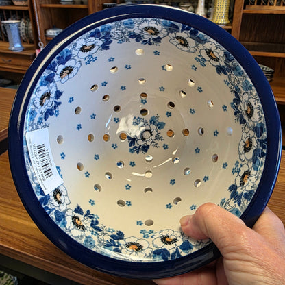 Berry Bowl w/ Saucer   8"W  470-2222X  Snow Poppy pf0526