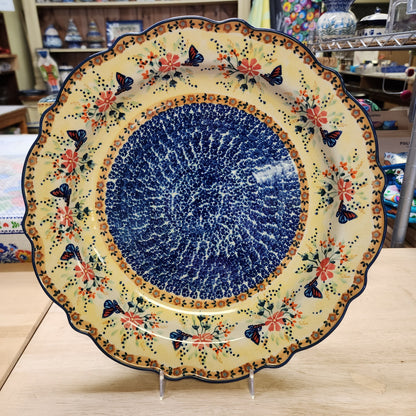 Platter Round 13" Viktoria Butterfly WK73