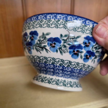 Bowl w/Pedestal   5.25"W  206-2273X  Winter Viola pf0526