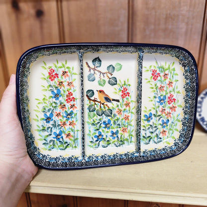 Divided Dish  6.5" x 9.25" 393-U5098  U4 pf0526