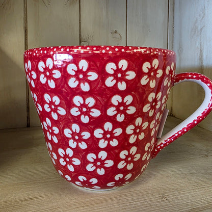 Mug XL ~ 24 oz Kasper cup ~ J8CZ Red Blossom