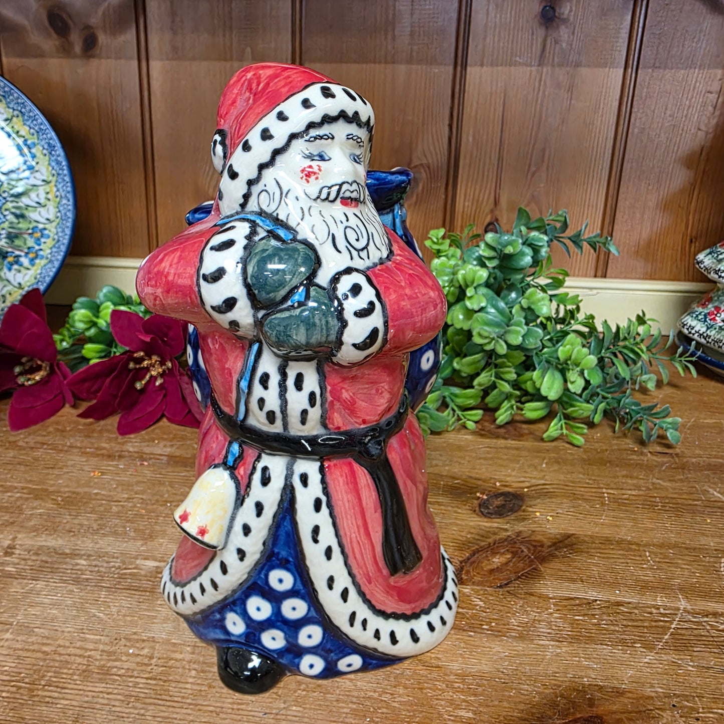 Santa with Bag (dots) 8.5"