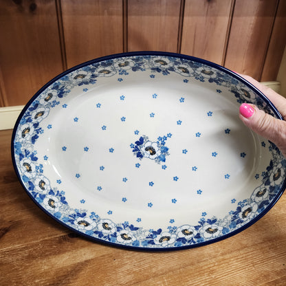 Baker Oval ~ 12" 297-2222X Snow Poppy  /8 cups