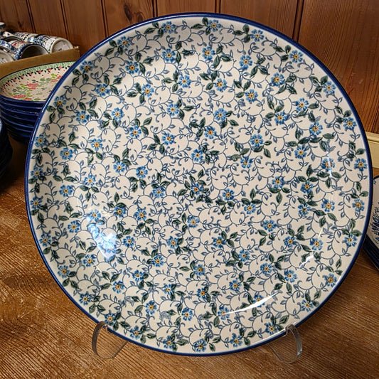 Plate   Rimmed   9" 302-2089X  Forget Me Knots pf0526