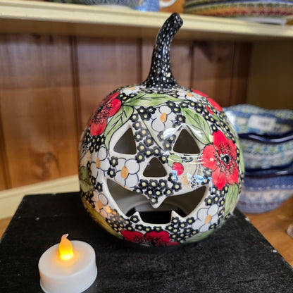Jack o Lantern ~ IM02 7" Luminary black and red