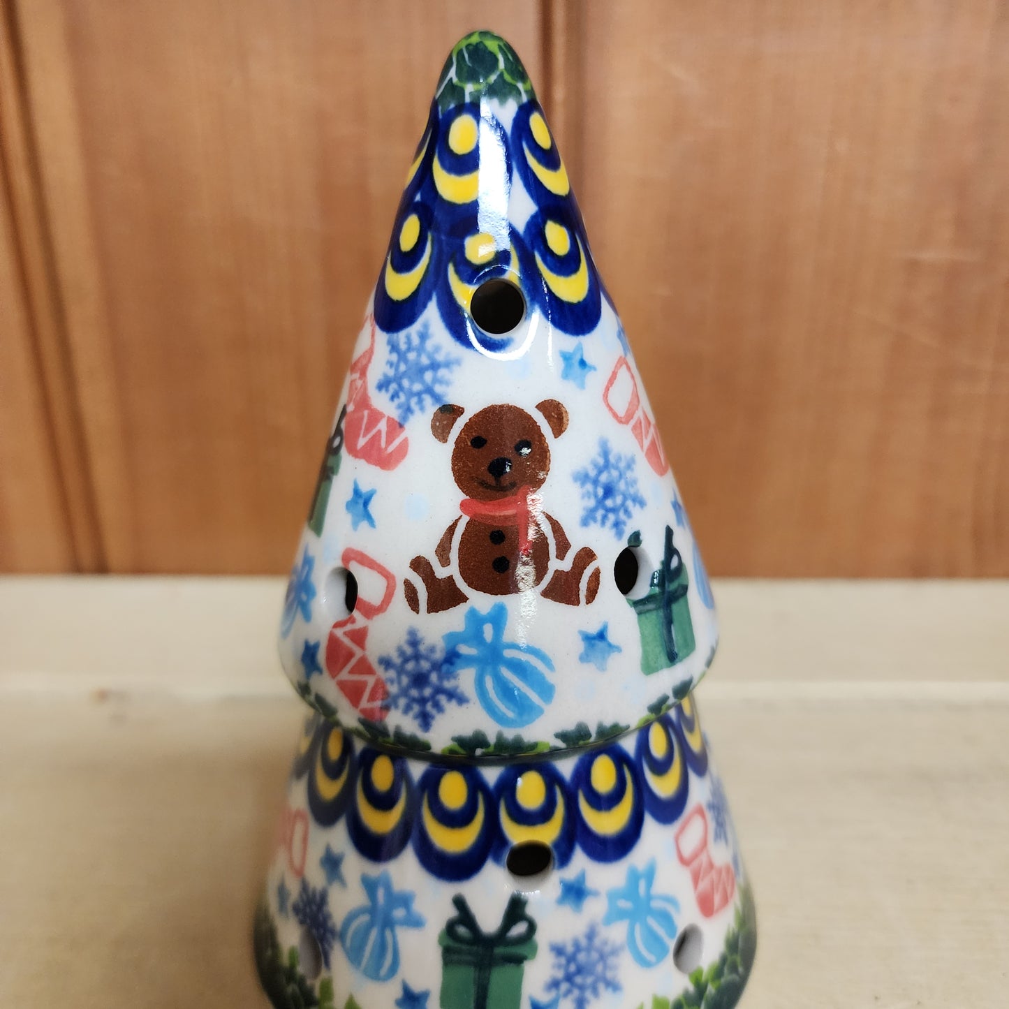 Tree Luminary 5.5" / Bear / presents *small*