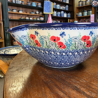 Batter Bowl   Large (2 qt)  714-2901X  Red Poppy Garden pf0526
