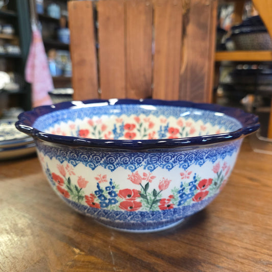 Bowl   Scalloped Edge  628-3220X  Whimsical Garden pf0526