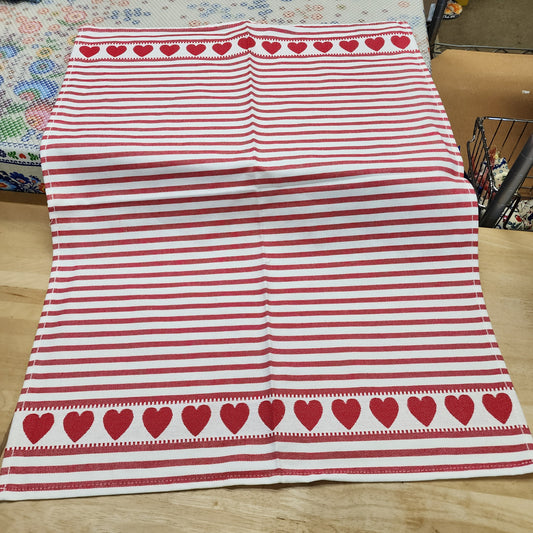 Tea Towel Hearts 20" x 28" European Tea Towel