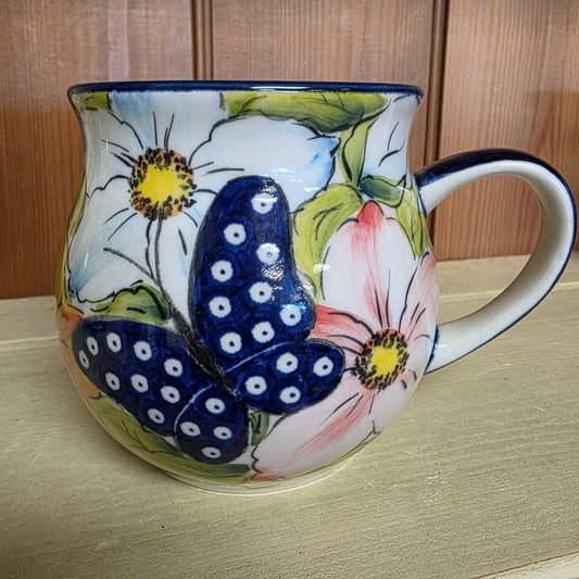 Mug Bubble 20 oz  Butterfly/Floral Moja